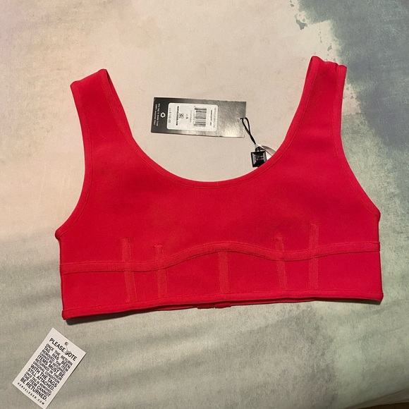 Herve Leger bra top, beautiful vibrant color, zipper back - Picture 2 of 3